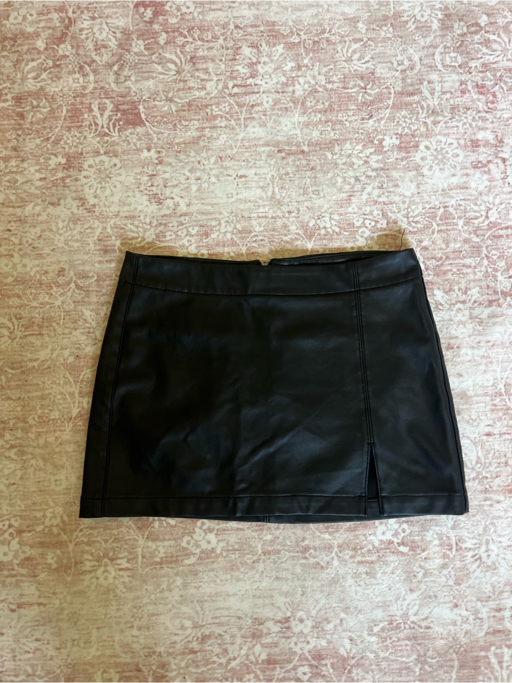 AE Black Faux Leather Mini Skirt